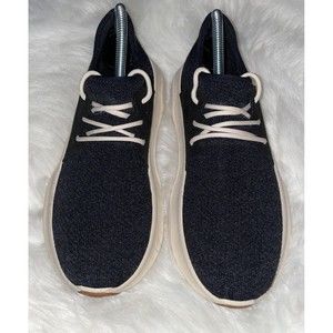 Vessi Everyday Waterproof Knit Comfort Shoes Black Cream Women's Size 8